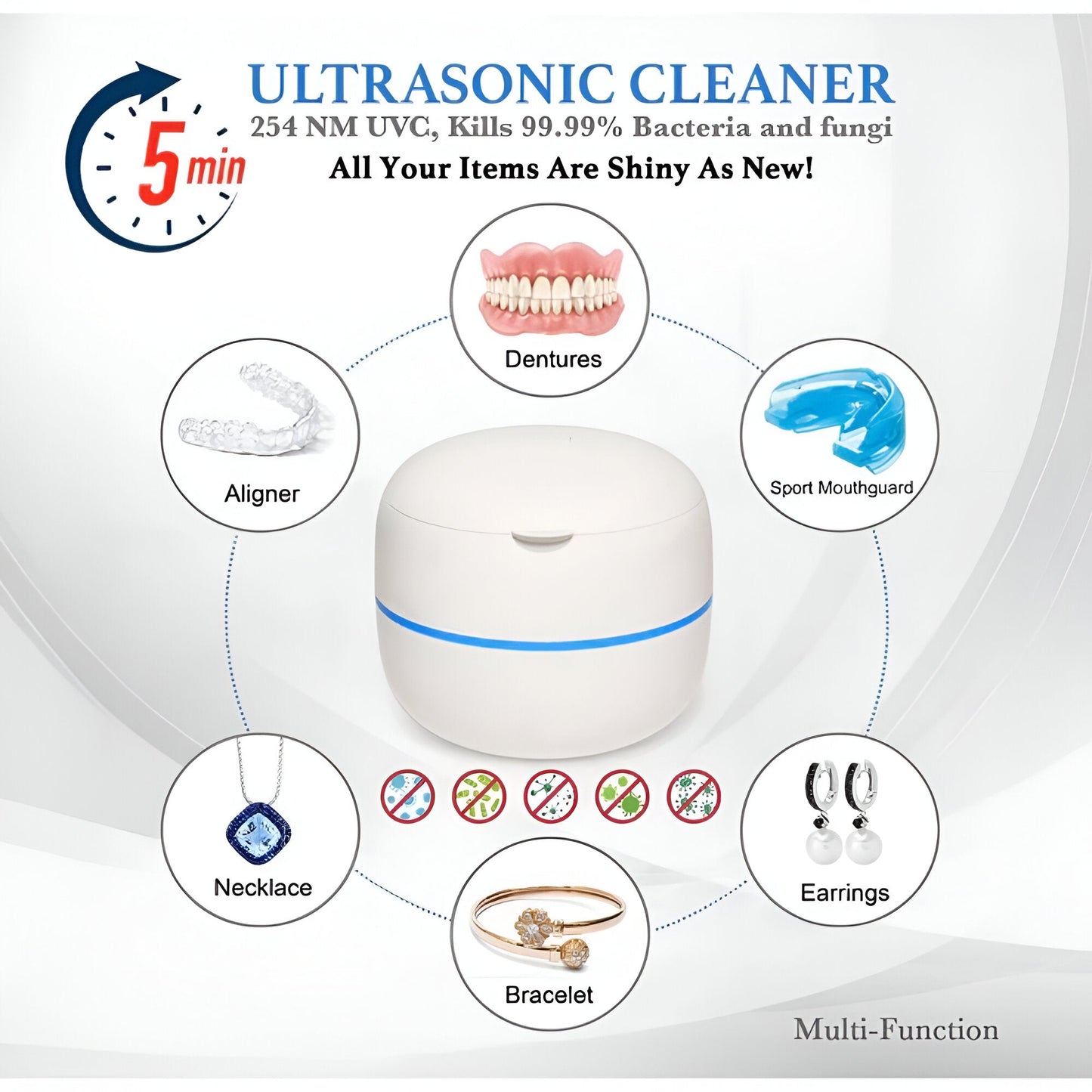 MediClean™ – Ultrasonic Multi-Purpose Cleaner