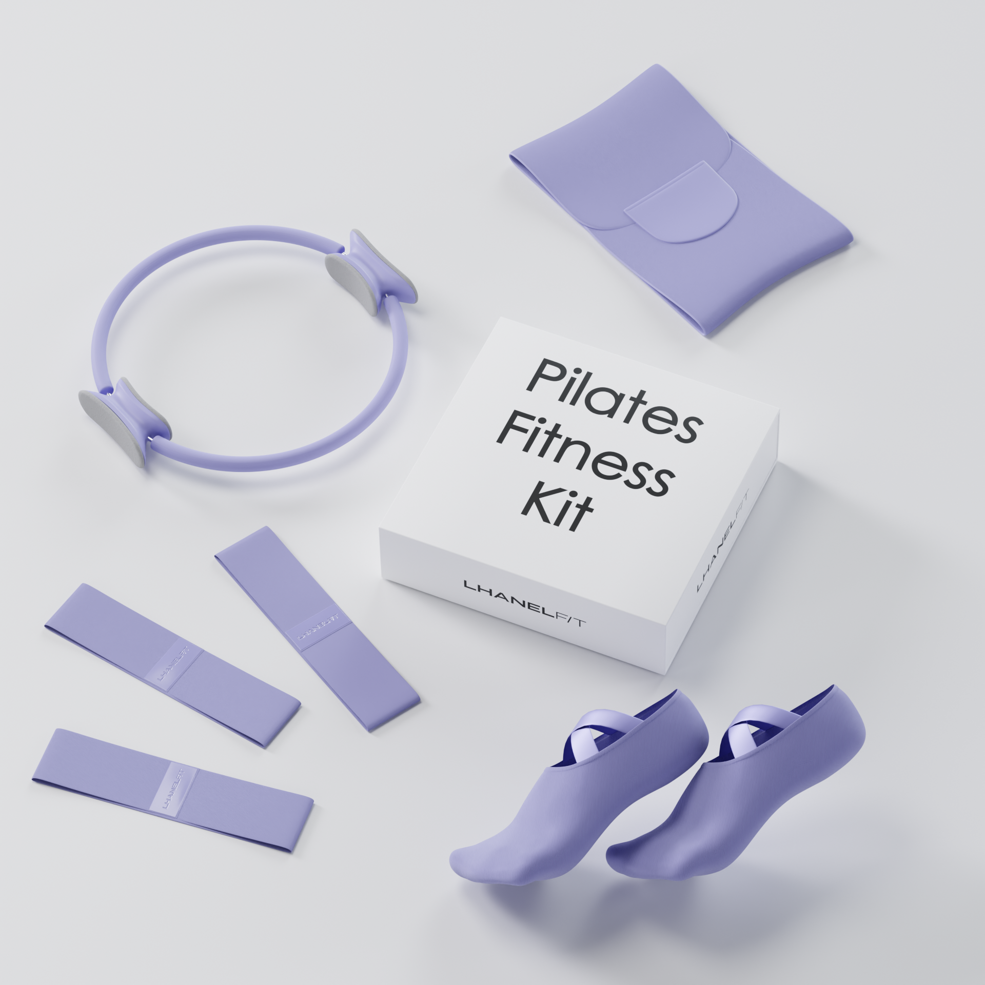 Pilates Essential Kit – Complete Home Workout Set – Incluv